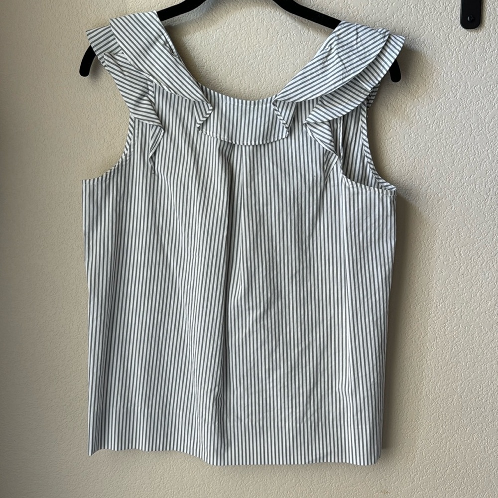 J. CREW sleeveless striped top. EUC!